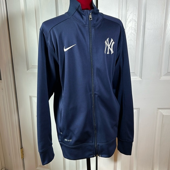 Nike MLB Other - Nike Dri-Fit MLB New York Yankees Men Medium Full Zip Polyester Jacket